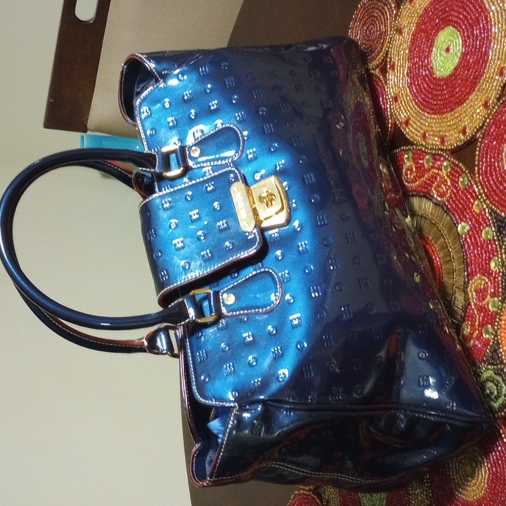 Arcadia Patent Leather Satchel